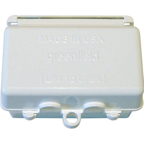 greenfield while in use weatherproof electrical box cover horizontal white|greenfield cgfihws.